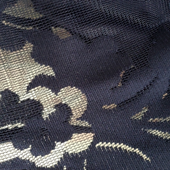 SunnyMe Navy Floral Illusion Top Dress Size 2XL - Picture 5 of 7